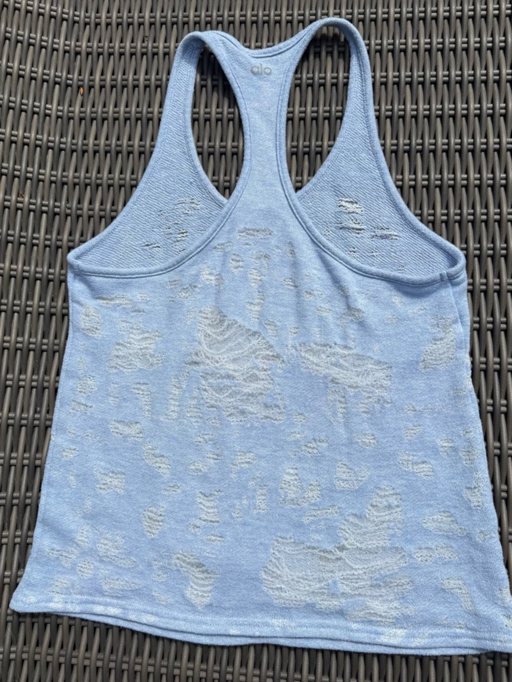 Alo Distressed Racerback Tank Top - Picture 11 of 16
